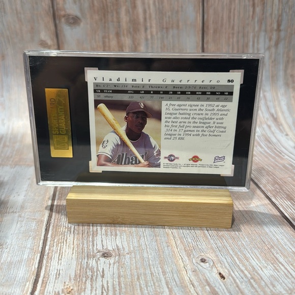 1995 Best Cards #80 Vladimir Guerrero SGC Card 96 Mint 9 Baseball Card Item #396 - Picture 3 of 3